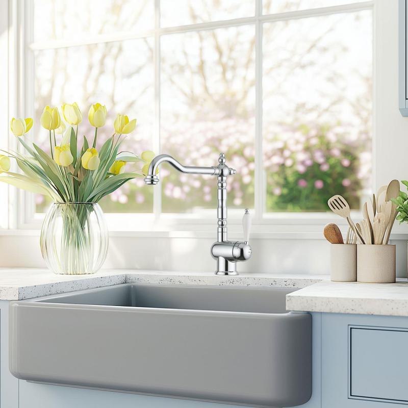 Franke Particolare Old England klassinen keittiöhana kromi 115.0060.360