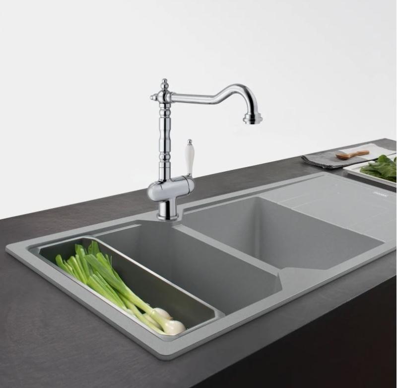 Franke Particolare Old England klassinen keittiöhana kromi 115.0060.360