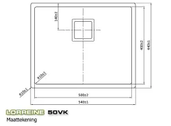 Lorreine Exclusive ruostumattomasta teräksestä valmistettu pesuallas 50 cm tasoallas, upotettava ja päälle asennettava 1150178274