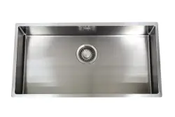 ABK Bingara erittäin suuri ruostumattomasta teräksestä valmistettu pesuallas 80x40cm taso-, alta- ja päälliasennus BIN80FVI