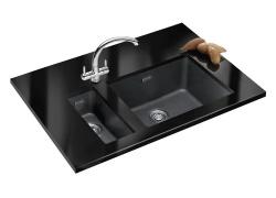 Franke Sirius 2 S2D 110.50 muovinen musta tiskiallas 50x41cm alakaappiin 125.0252.223