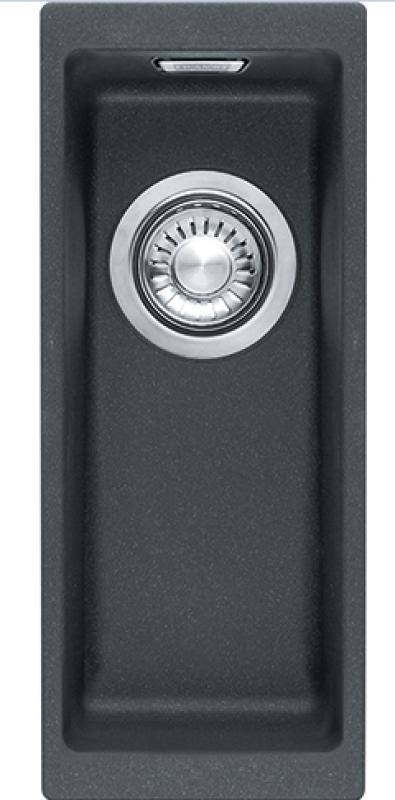 Franke Sirius 2 S2D 110.16 muovinen musta tiskiallas 16x41cm alakaappiin 125.0252.231