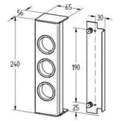 Energiamoduuli ST3003 ruostumattomasta teräksestä