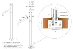 Waterevolution Flow vapaasti seisova ammehana kromi T13401