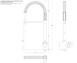 Waterevolution Flow semi-ammattilainen keittiöhana kromi pylväällä ja jousella T15701