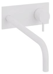 Waterevolution Flow inbouw wastafelkraan met afdekplaat mat wit met uitloop 25cm T1161BBR-25

Waterevolution Flow upotettu pesuallashana peitelevyllä, matta valkoinen, 25 cm ulosotto, T1161BB