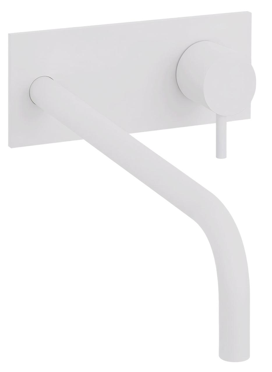 Waterevolution Flow inbouw wastafelkraan met afdekplaat mat wit met uitloop 25cm T1161BBR-25

Waterevolution Flow upotettu pesuallashana peitelevyllä, matta valkoinen, 25 cm ulosotto, T1161BB