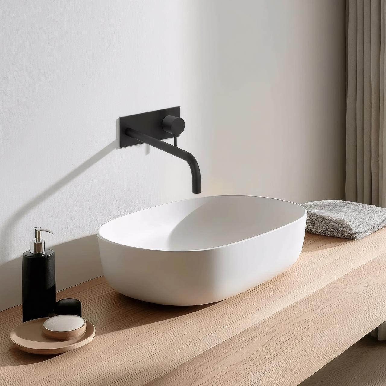 Waterevolution Flow inbouw wastafelkraan met afdekplaat mat zwart met uitloop 25cm T1161BPR-25

Waterevolution Flow sisäänrakennettu pesuallashana mattamustalla peitelevyllä ja 25 cm ulostulo