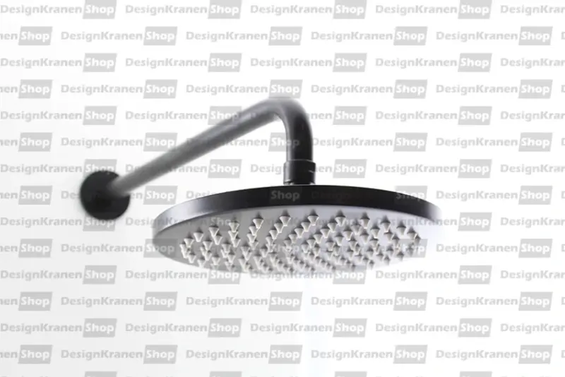 Waterevolution Flow suihkupää 200 mm, seinäkiinnitys, mattamusta T1641PR