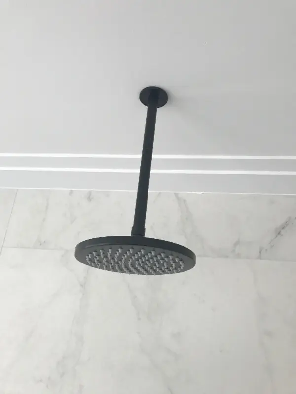 Waterevolution Flow suihkupää 200 mm, kattoon asennettava, mattamusta T1642PR