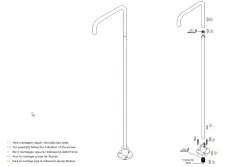 Waterevolution Flow vapaasti seisova pesuallashana matta valkoinen T1676BR