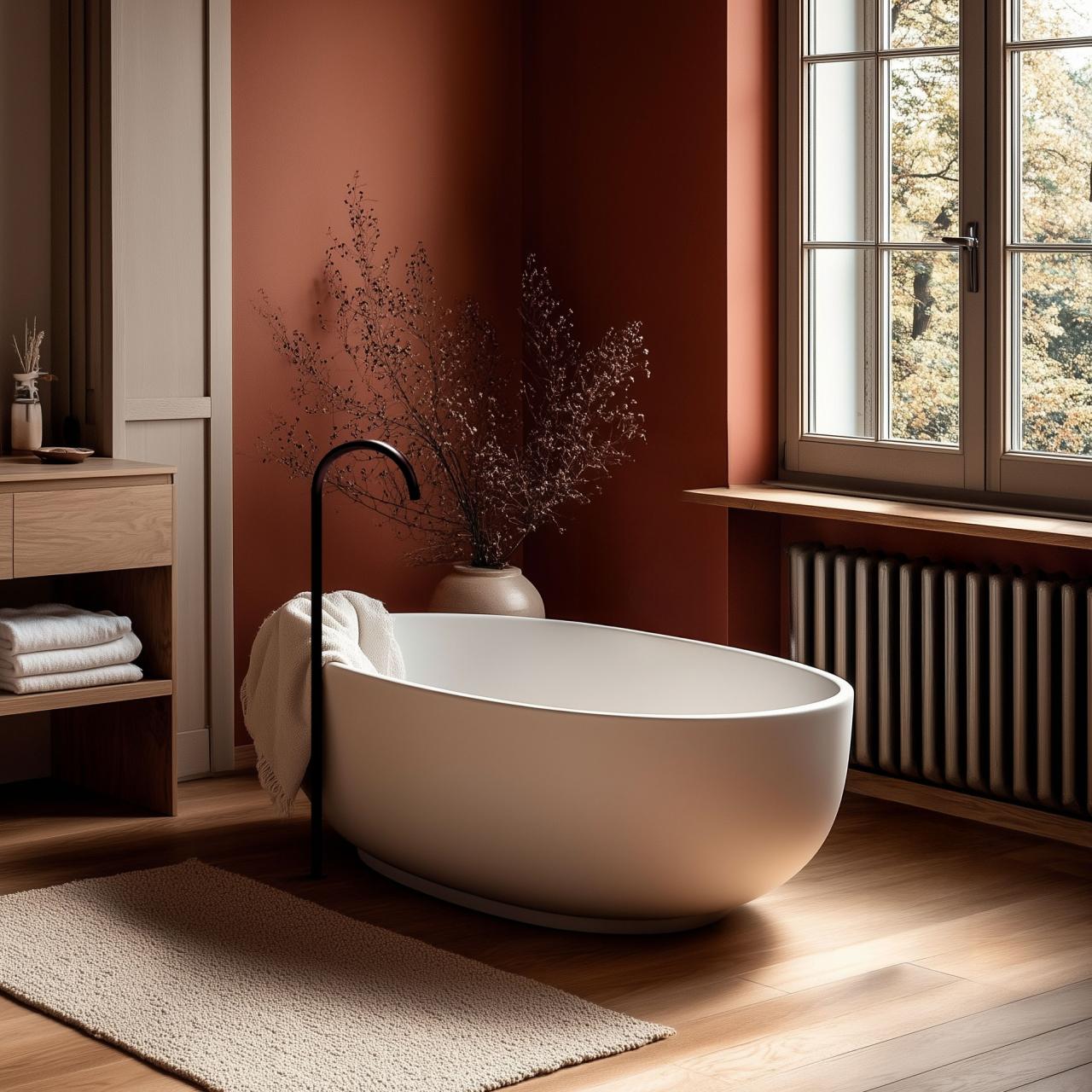 Waterevolution Flow Flor standing bathtub spout H Black T1672PR - Productafbeelding 4