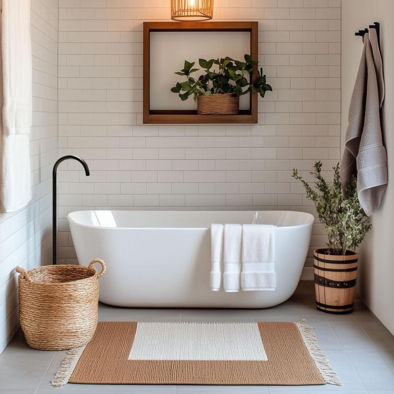 Waterevolution Flow baduitloop staand mat zwart T1673PR