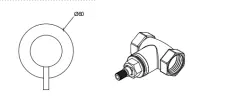 Waterevolution Flow sisäänrakennettu sulkuhana kromi T143R01
