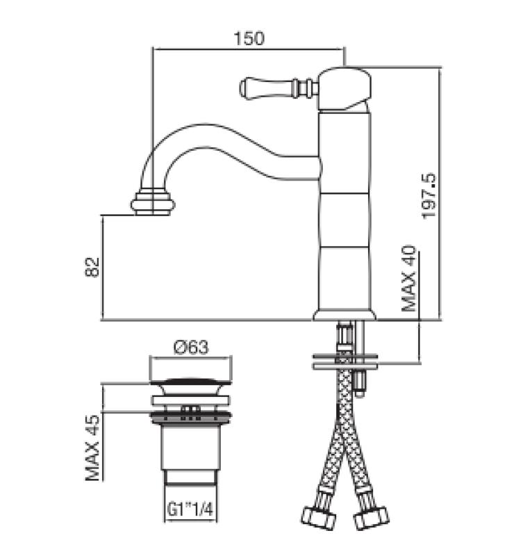 PB Classic perinteinen pesuallashana pilarin pronssi 1208592572
