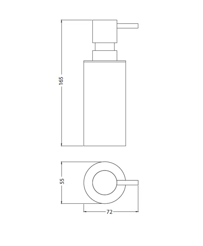 Waterevolution Deep saippua-annostelija vapaasti seisova kromi A22501