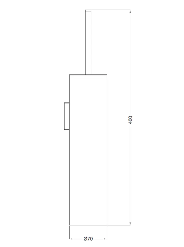 Waterevolution Deep WC-harjasetti, seinäasennus, ruostumaton teräs A241IE