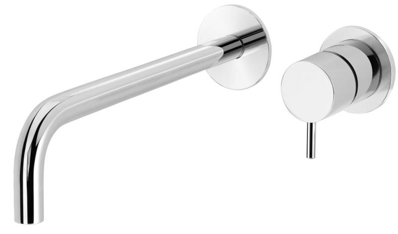 Waterevolution Flow built-in washbasin faucet chrome spout 21cm T116B01-21