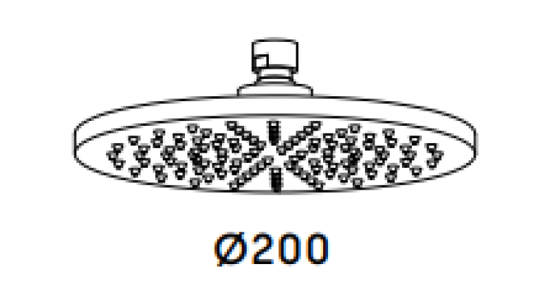 Waterevolution Flow shower head plate, black T1643PR