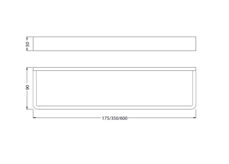 Waterevolution Deep pyyheteline 17,5 cm mattamusta A210PR