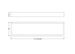 Waterevolution Deep handdoekhouder 60 cm mat zwart A212PR