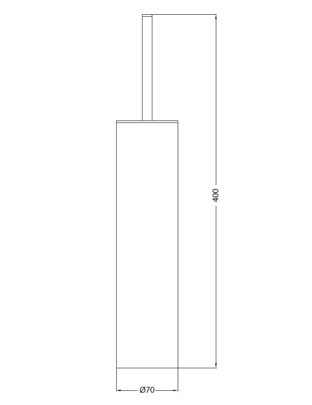 Waterevolution Deep WC-harjasetti, seisova, ruostumaton teräs A240IE