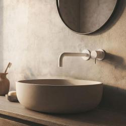 Waterevolution Flow upotettava pesuallashana, mattavalkoinen, ulostulo 15 cm T116BBR-15