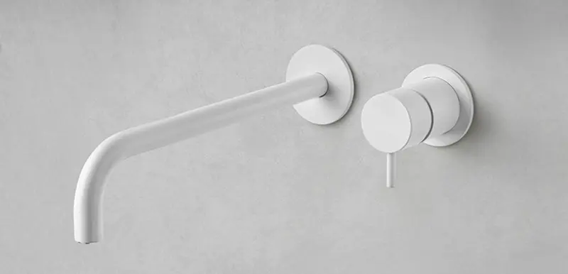 Waterevolution Flow upotettava pesuallashana, mattavalkoinen, ulostulo 15 cm T116BBR-15