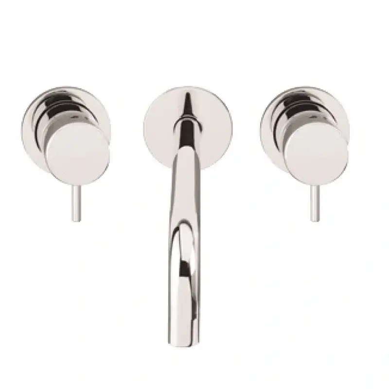 Waterevolution Flow 3-reikäinen upotettava pesuallashana, kromi, ulostulo 21 cm T1163F01-21