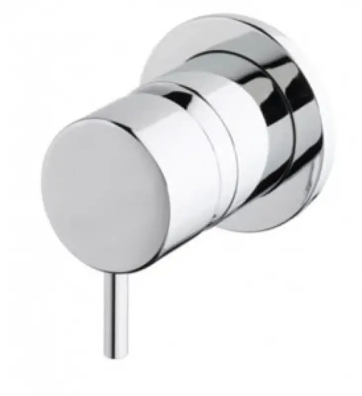 Waterevolution Flow upotettava 3-tie vaihtaja pyöreä rosetti kromi T1483S01