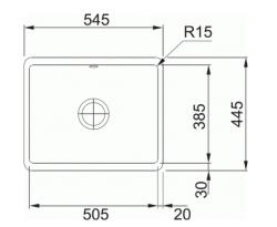 Franke pesuallas Fraceram Kubus KBK110.50 Onyx upotus 1260335883