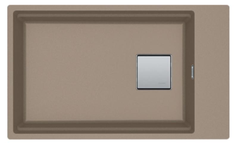 Franke Kubus KNG 110.62 kitchen sink 72x42 taupe granite undermount with faucet hole bench 125.0512.516