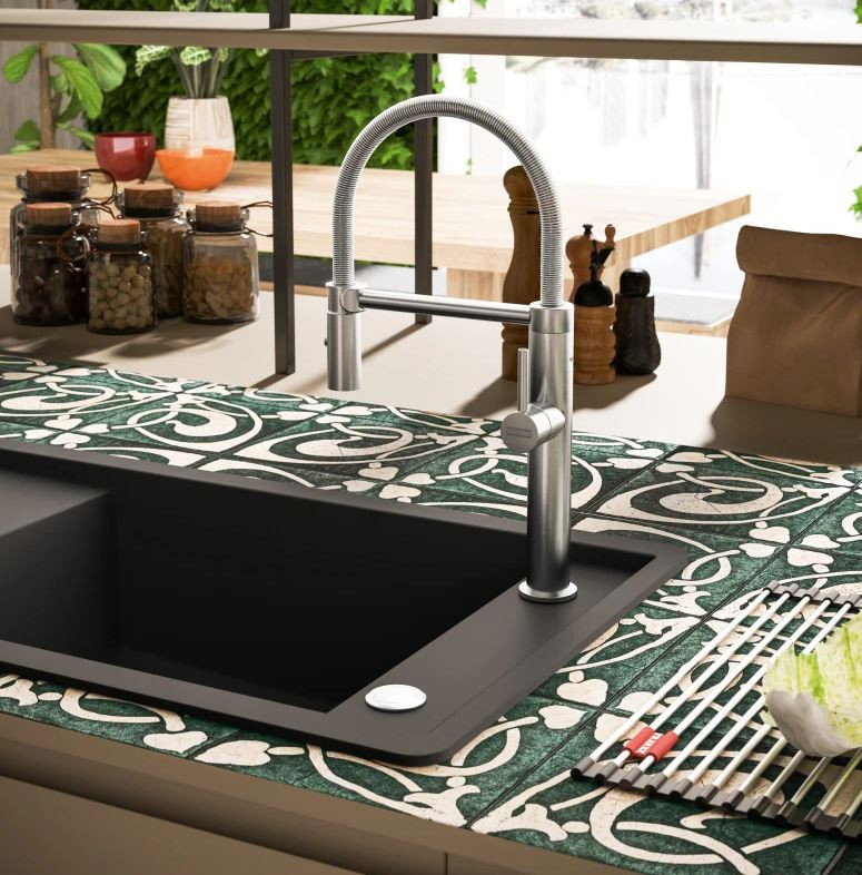 Franke Pescara Semi Pro L Kitchen tap flexible spout stainless steel 115.0472.960 - Productafbeelding 4