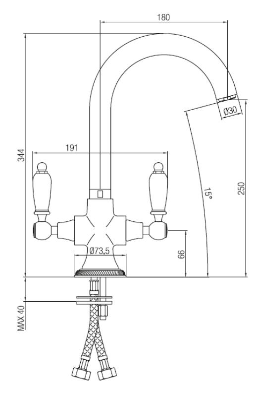 PB klassieke keukenkraan met Witte hendels RVS 1208910902

PB klassinen keittiöhana valkoisilla kahvoilla RST 1208910902