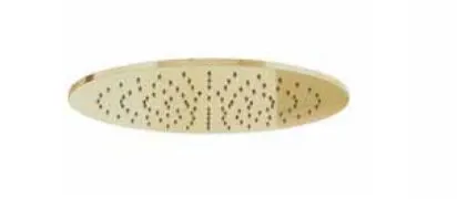 Waterevolution Flow Head Shower 200mm Brushed Brass T1643LE - Productafbeelding