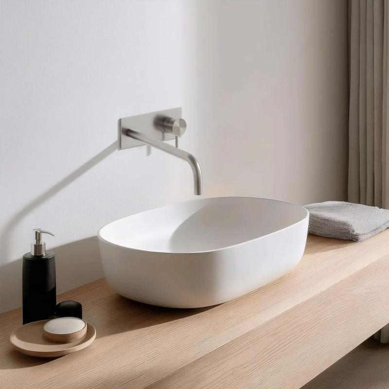 Waterevolution Flow upotettava pesuallashana peitelevyllä, kokonaan ruostumatonta terästä, ulostulo 25 cm T1161BIE-25