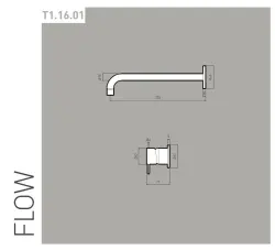 Waterevolution Flow upotettava pesuallashana täysin ruostumatonta terästä T116BIEV2, jossa on 25cm ulostulo