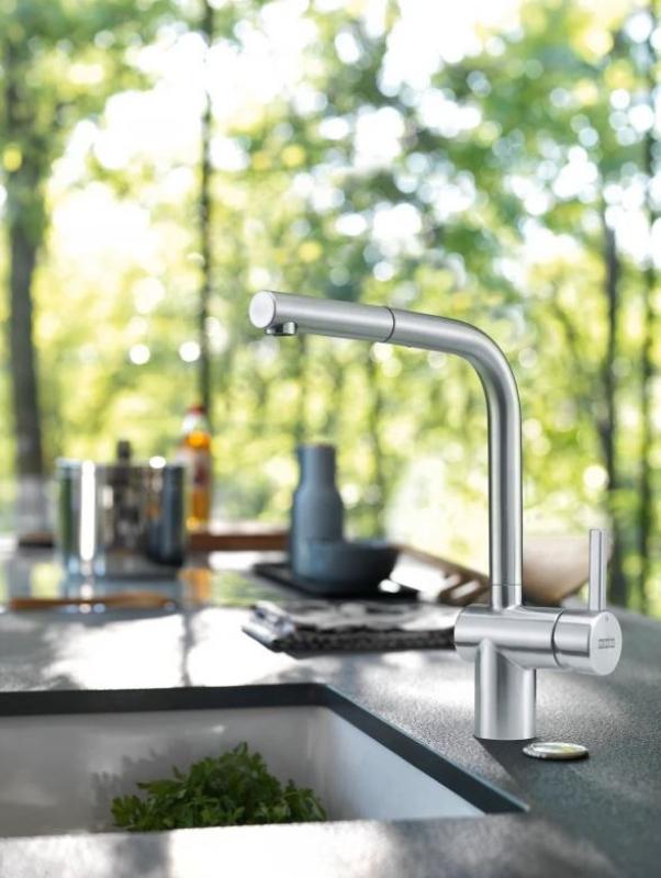 Franke RVS harjattu keittiöhana Atlas Neo, ulosvedettävä suutin inox 115.0521.438