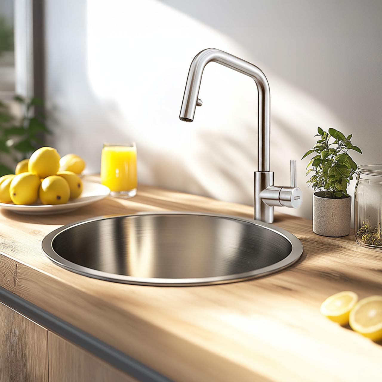 Franke Kitchen tap Kubus pull-out hand shower stainless steel 115.0529.207 - Productafbeelding 2