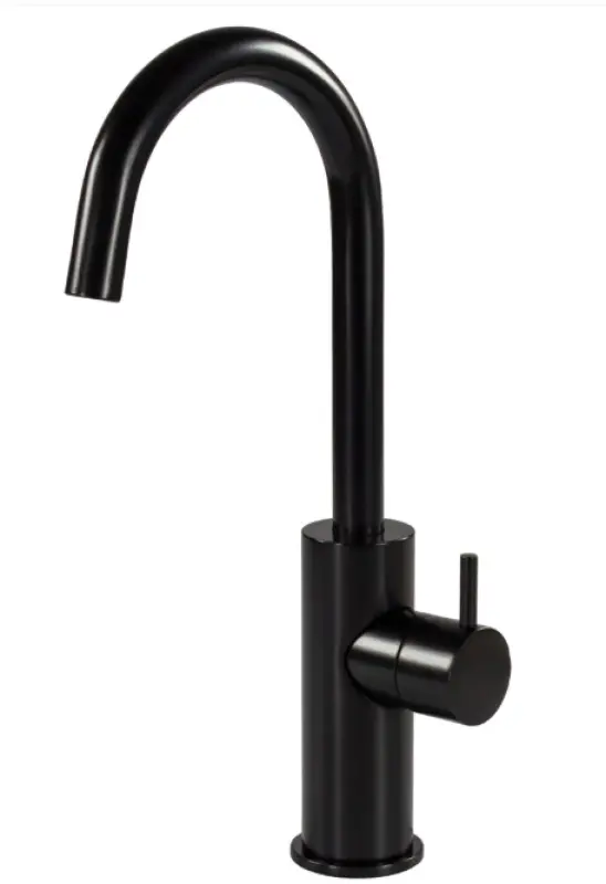 Waterevolution Flow washbasin tap high model matt black T1121FPR