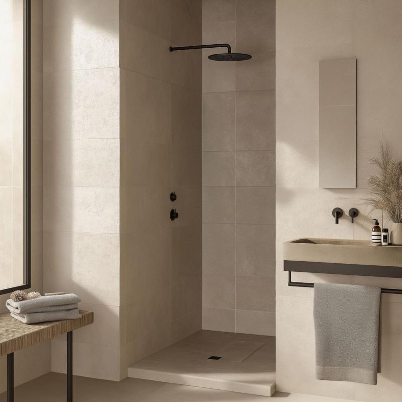 Waterevolution Flow sisäänrakennettu suihkutermostaatti yhdellä sulkuventtiilillä, mattamusta 1208920977