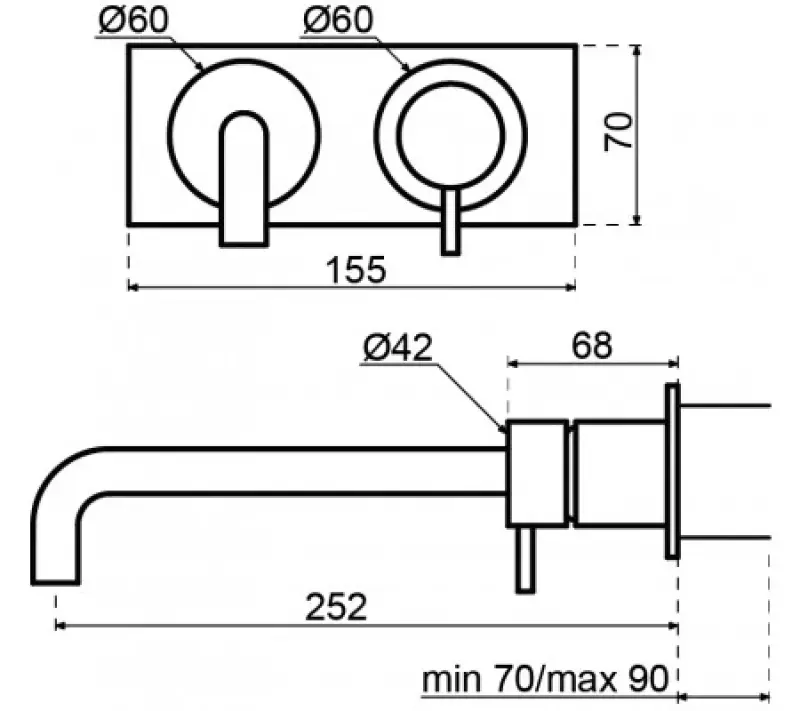Waterevolution Flow inbouw wastafelkraan met afdekplaat PVD Light Gold met uitloop 15cm T1161WGE-15 vertalen naar het Fins zou zijn:

Waterevolution Flow upotettu pesuallashana peitelevyllä P