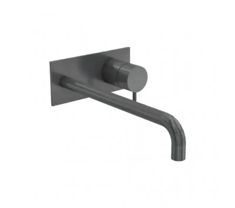 Waterevolution Flow upotettava pesuallashana PVD Gun Metal -peitelevyllä ja 15 cm ulostulolla T1161GME-15