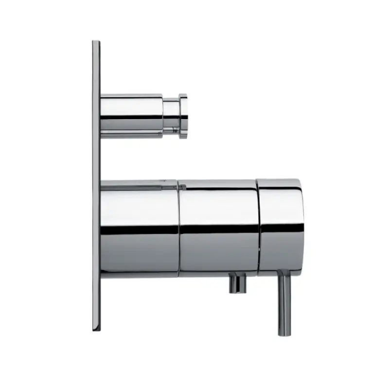 Waterevolution Flow Built-in Shower Thermostat with 2 outlets matt white T132TBBBR with TEC box