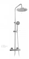 DEMM Shower suihkuyhdistelmä termostaatti sadesuihkulla kromi 1208946965