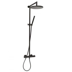 DEMM Shower suihkuyhdistelmä termostaatti sadesuihkulla, matta musta 1208946968