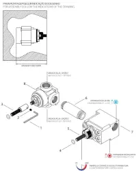 Waterevolution Flow inbouw douchethermostaat met 1 omstelkraan gun metal 1208948849
