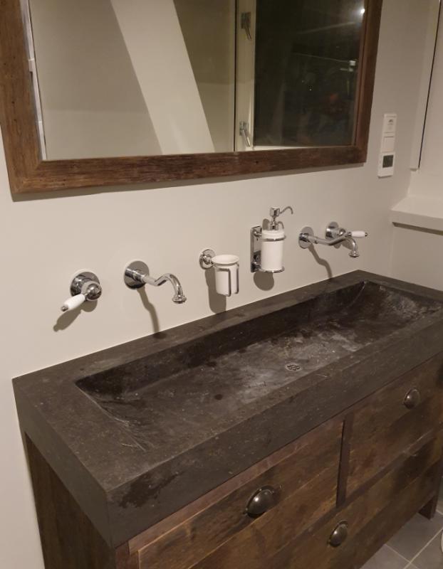 PB nostalgic built-in sink faucet Vintage spout 21cm chrome