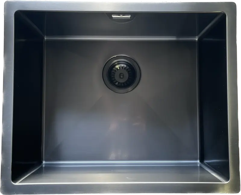 Ausmann Mosel RST-pesuallas antrasiitin väri PVD Gun Metal 50x40 alakiinnitys, tasokiinnitys ja päällikiinnitys 067113