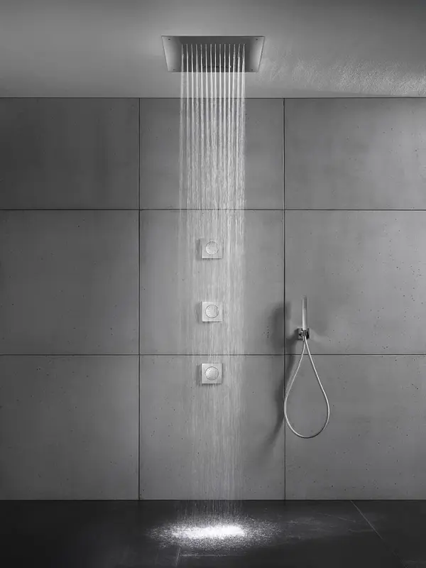 SB Square 316 Built-in Rain Shower 38x38cm matte black 1208952989